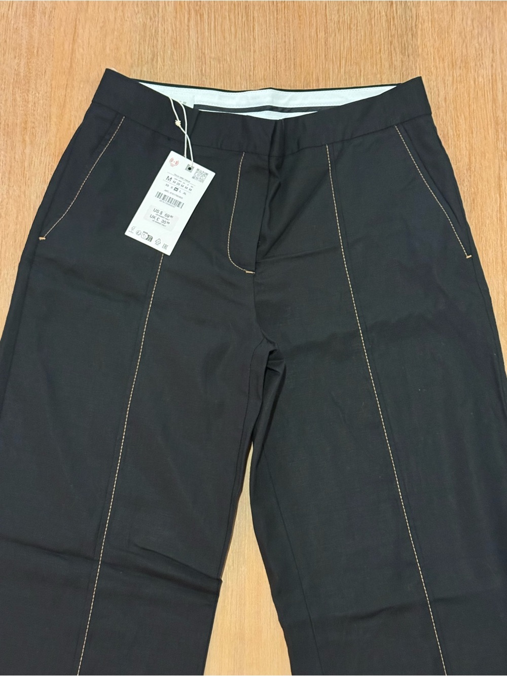 Zara Black Straight Leg Pants